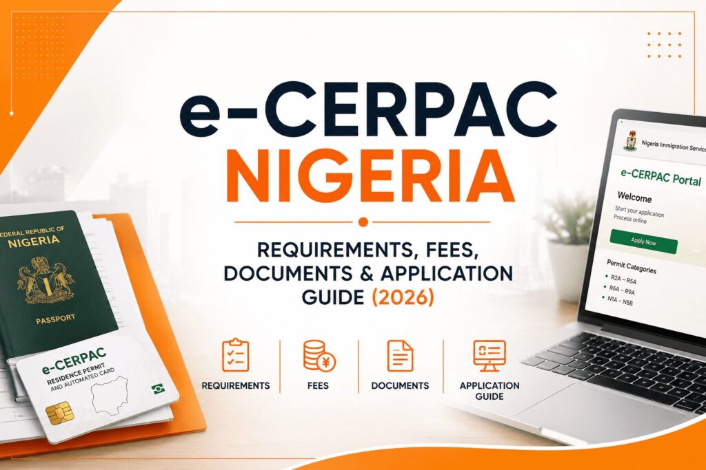 e-CERPAC Nigeria guide covering requirements, fees, documents, and application process